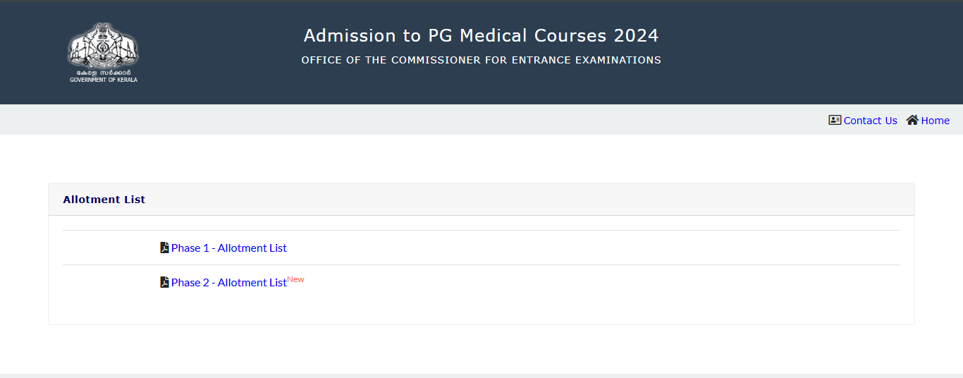 Kerala NEET PG counselling 2024 round 2 seat allotment result released: Direct link to check here